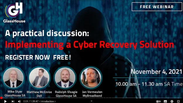 GlassHouse Cyber Recovery Webinar